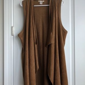 Max Studio faux suede vest